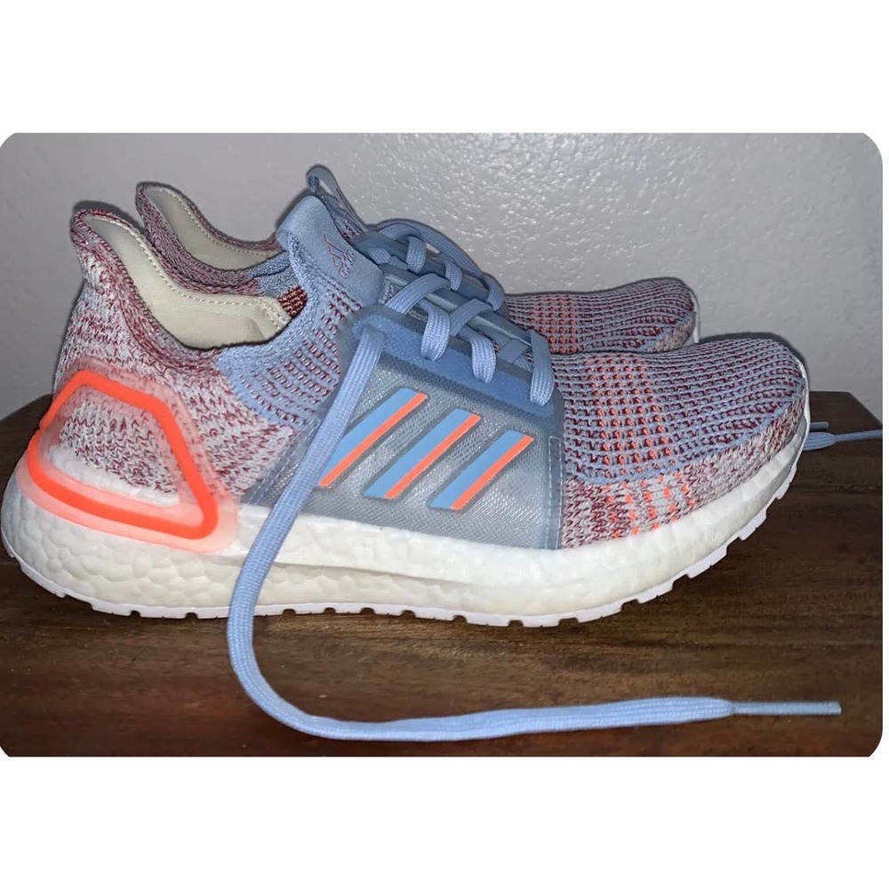 Adidas UltraBoost 19 Coral Glow Blue 2019 Womens 8.5